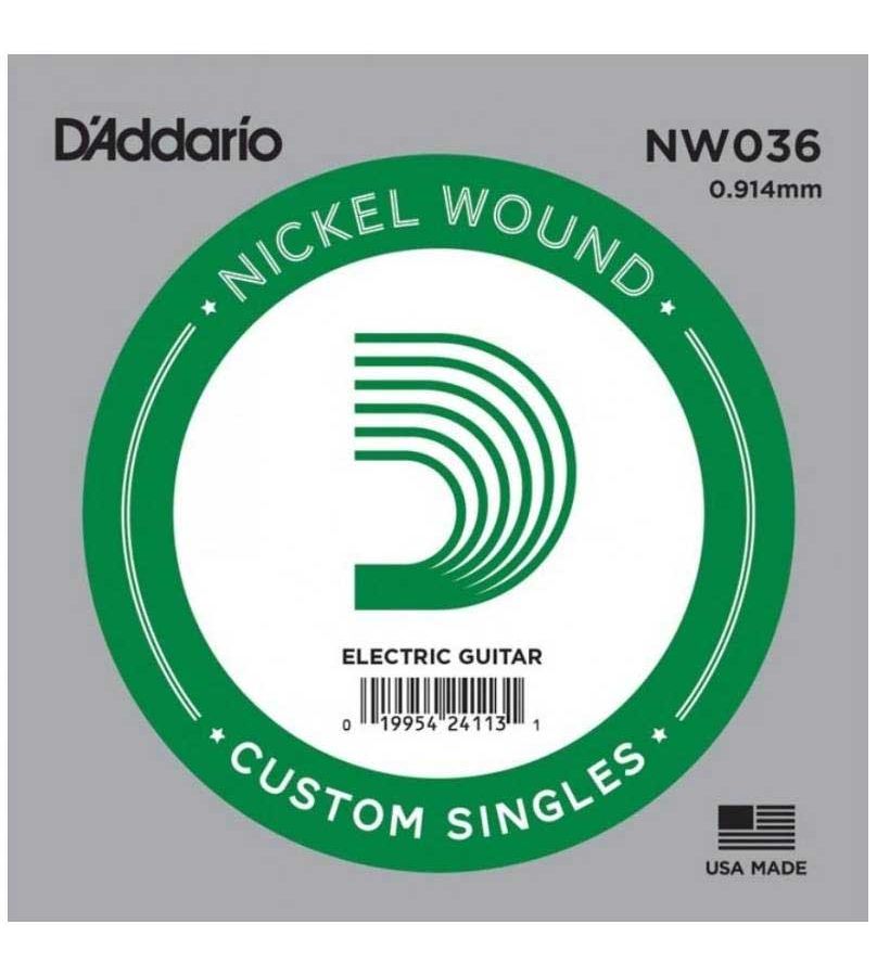 Струна одиночная для электрогитары D'ADDARIO NW036
Струна одиночная для электрогитары D'ADDARIO NW036