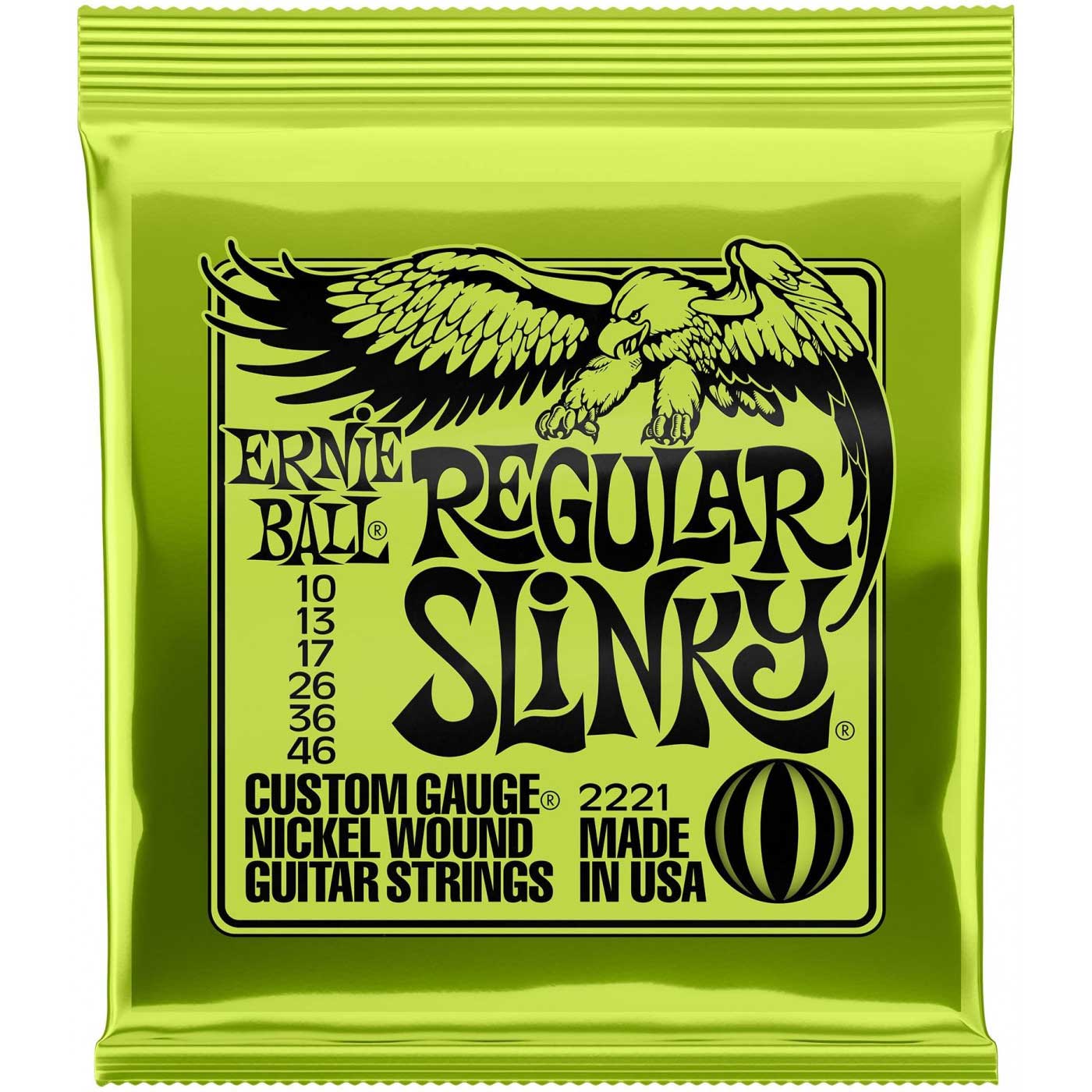Струны для электрогитары ERNIE BALL 2221 Nickel Wound Slinky Regular 10-46
Струны для электрогитары ERNIE BALL 2221 Nickel Wound Slinky Regular 10-46