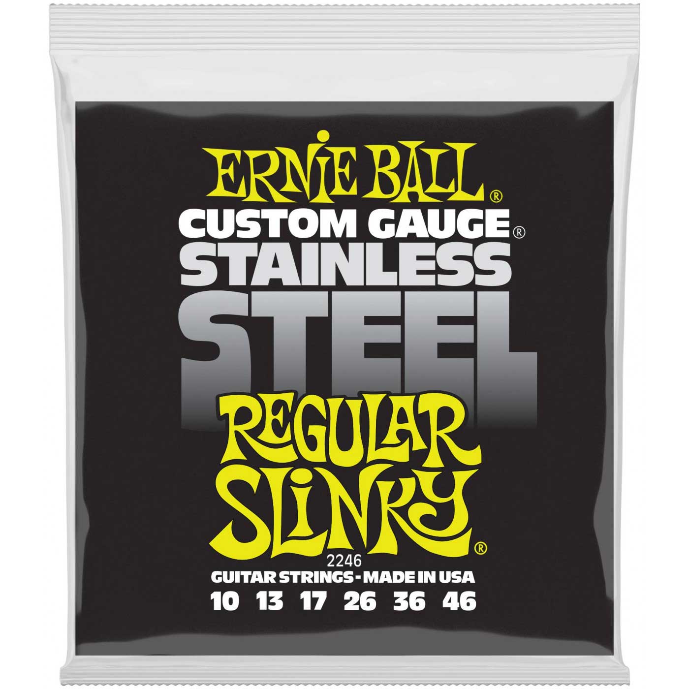Струны для электрогитары ERNIE BALL 2246 Stainless Steel Slinky Regular 10-46
Струны для электрогитары ERNIE BALL 2246 Stainless Steel Slinky Regular 10-46