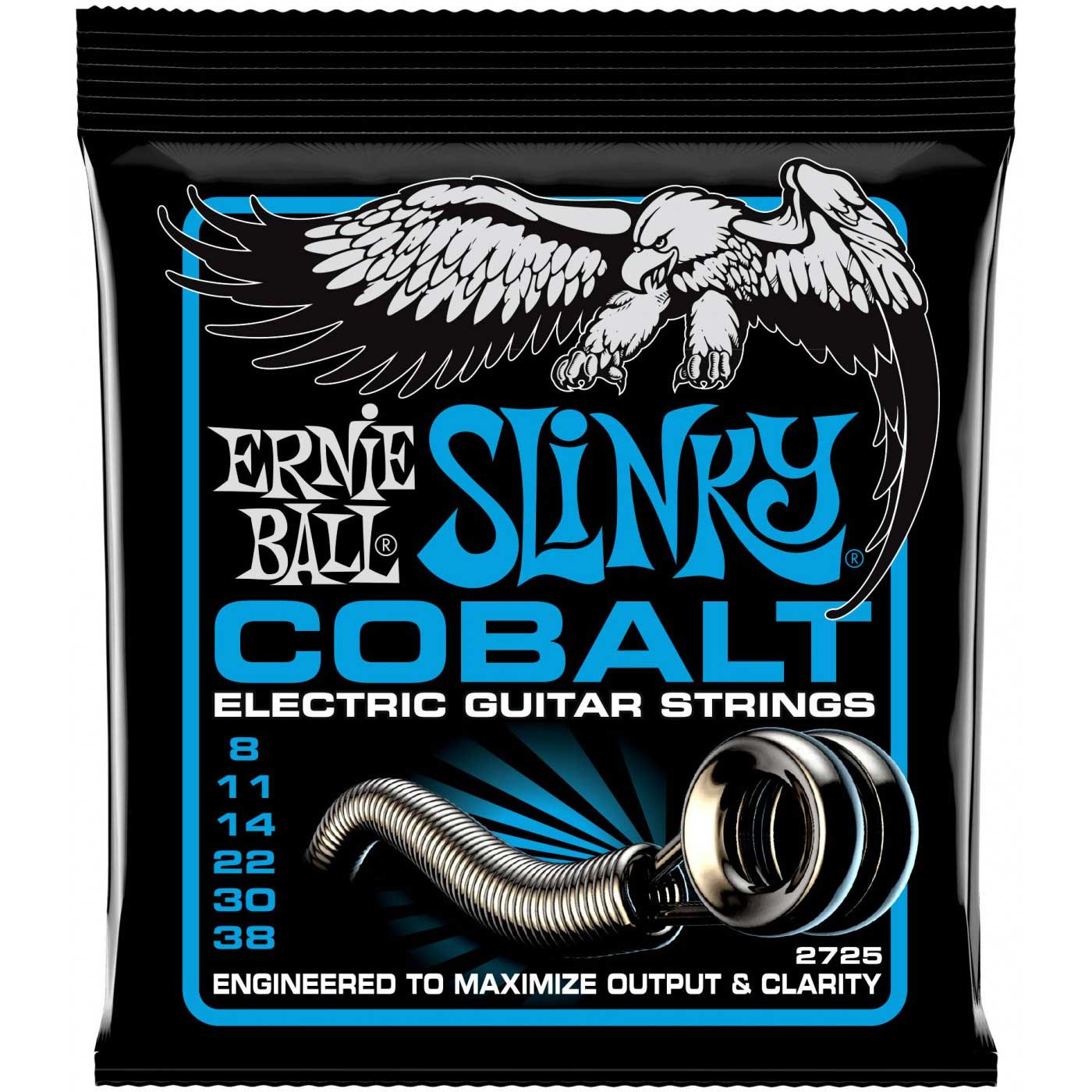 Струны для электрогитары ERNIE BALL 2725 Cobalt Slinky Extra 8-38
Струны для электрогитары ERNIE BALL 2725 Cobalt Slinky Extra 8-38
