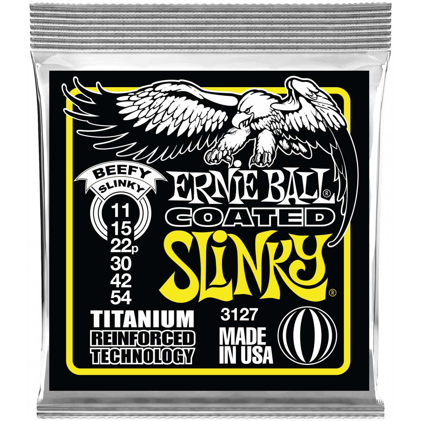 Струны для электрогитары ERNIE BALL 3127 RPS Coated Titanium Slinky Beefy 11-54
Струны для электрогитары ERNIE BALL 3127 RPS Coated Titanium Slinky Beefy 11-54