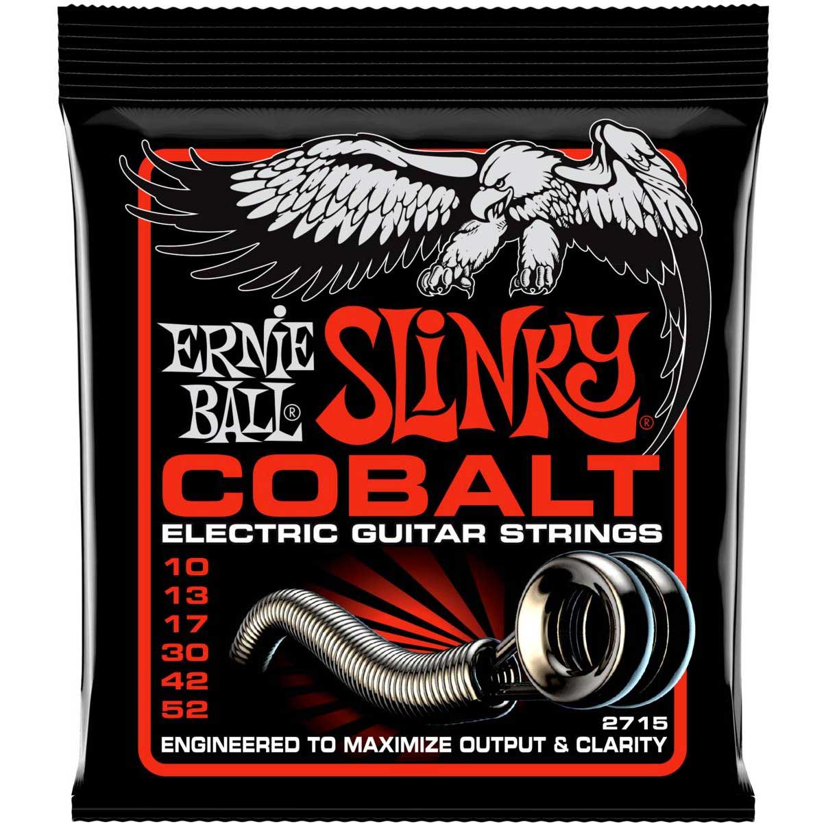 Струны для электрогитары ERNIE BALL 2715 Cobalt Slinky Skinny Top Heavy Bottom 10-52
Струны для электрогитары ERNIE BALL 2715 Cobalt Slinky Skinny Top Heavy Bottom 10-52