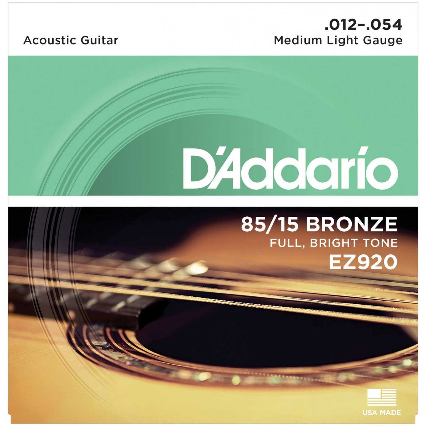 Струны для акустической гитары D'ADDARIO EZ920
Струны для акустической гитары D'ADDARIO EZ920