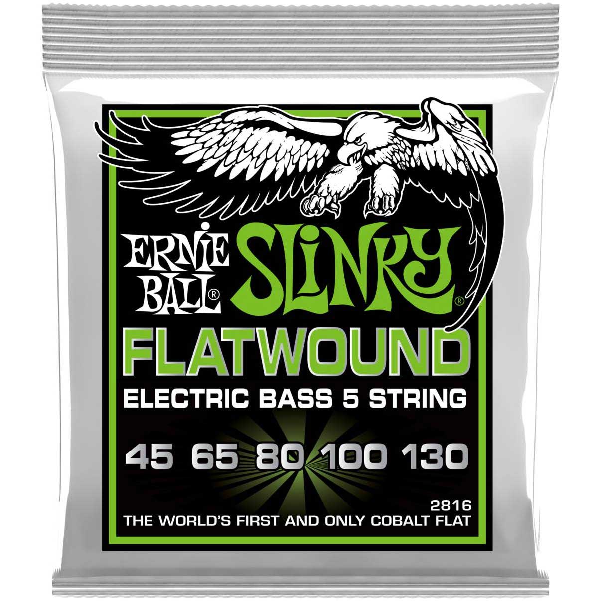 Струны для 5 струнной бас-гитары ERNIE BALL 2816 Flatwound Slinky Regular 45-130
Струны для 5 струнной бас-гитары ERNIE BALL 2816 Flatwound Slinky Regular 45-130