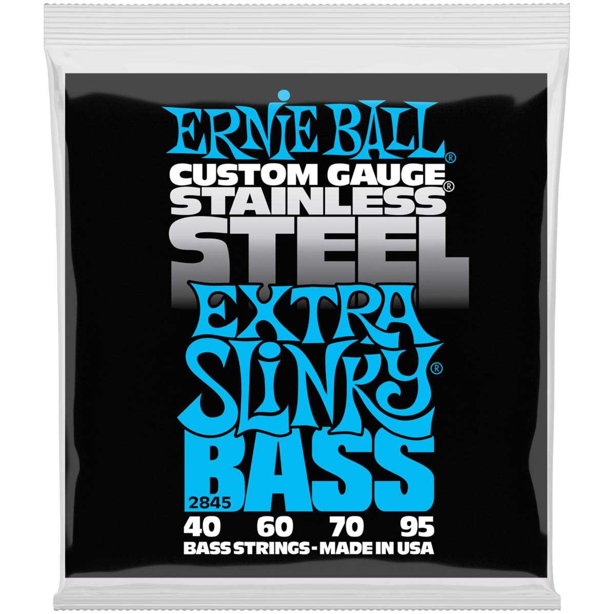 Струны для бас-гитары ERNIE BALL 2845 Stainless Steel Slinky Extra 40-95
Струны для бас-гитары ERNIE BALL 2845 Stainless Steel Slinky Extra 40-95