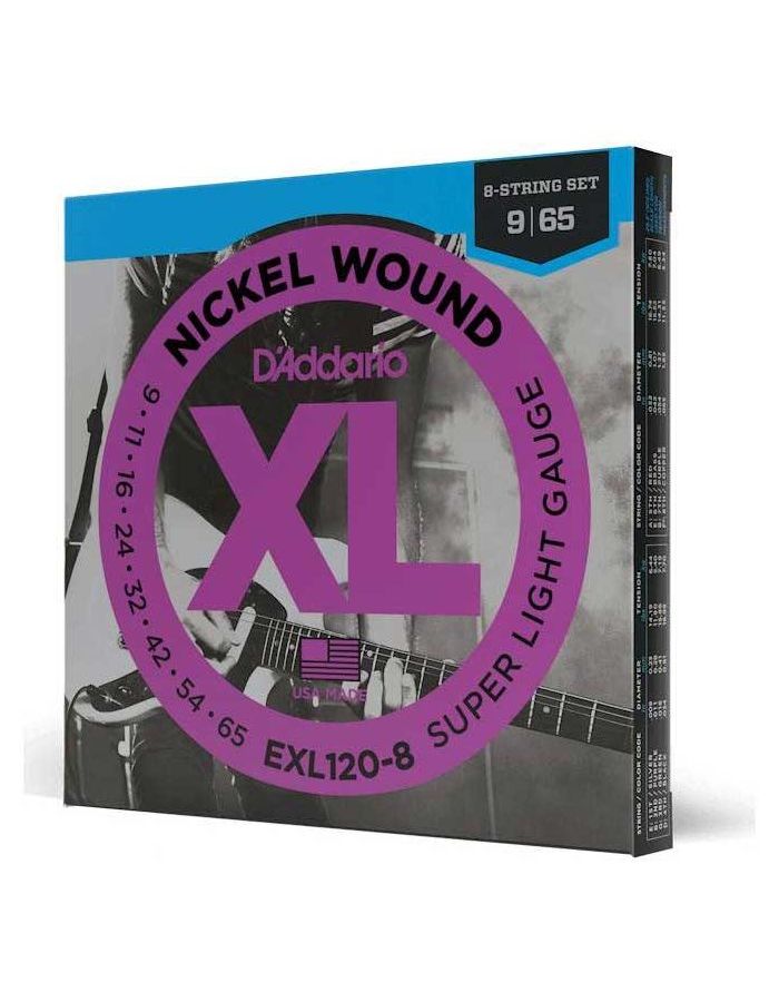 Струны для электрогитары D'ADDARIO EXL120 8
Струны для электрогитары D'ADDARIO EXL120 8