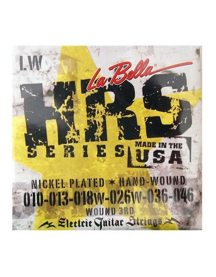 Струны для электрогитары LA BELLA HRS-LW
Струны для электрогитары LA BELLA HRS-LW