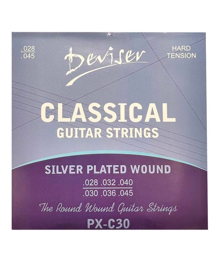 Струны для классических гитар DEVISER PX-C30
Струны для классических гитар DEVISER PX-C30