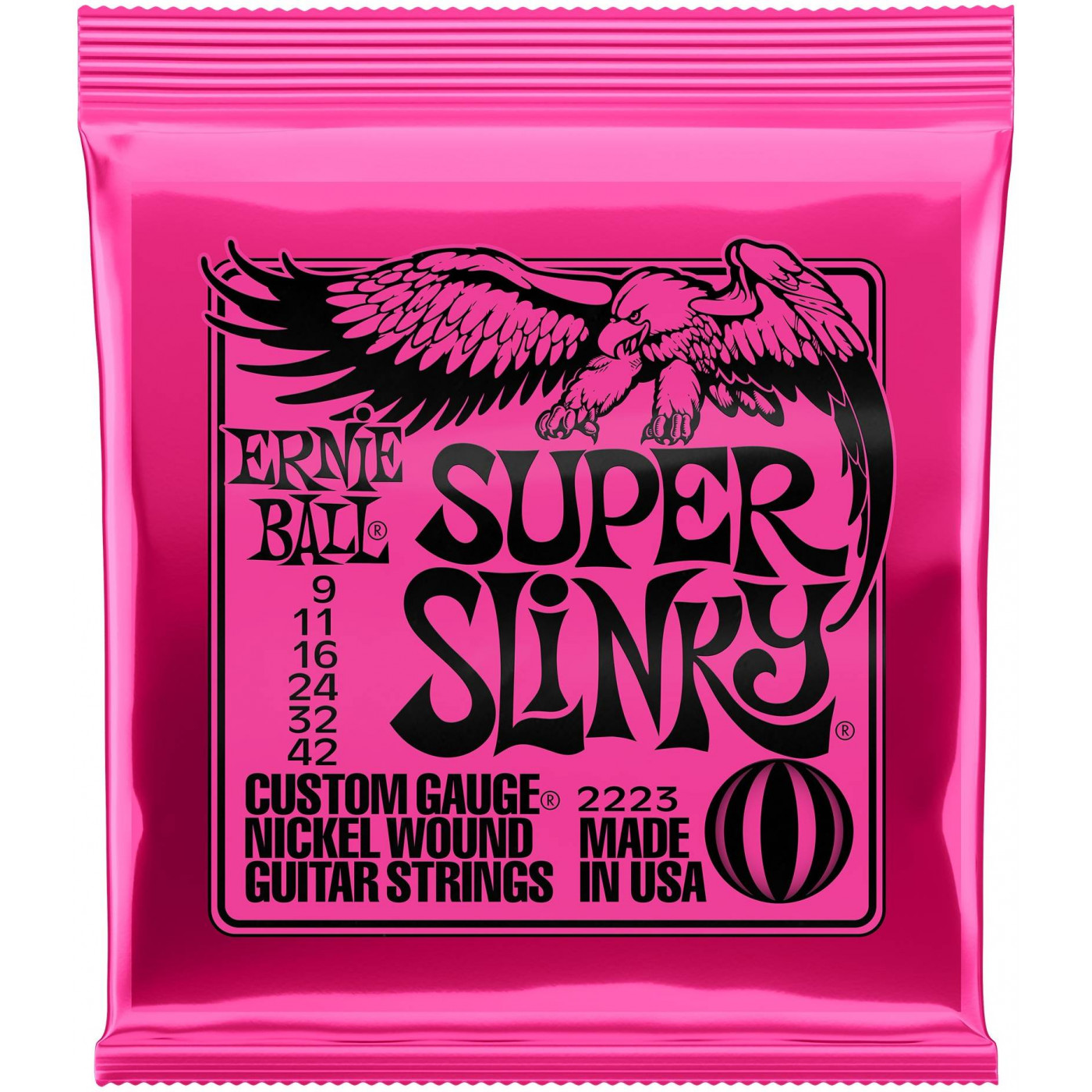 Струны для электрогитары ERNIE BALL 2223 Nickel Wound Slinky Super 9-42
Струны для электрогитары ERNIE BALL 2223 Nickel Wound Slinky Super 9-42