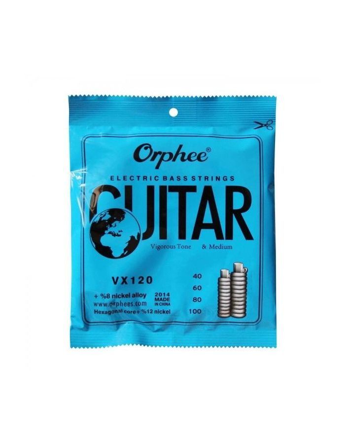 Струны Orphee VX-120 040-100 для бас гитары
Струны Orphee VX-120 040-100 для бас гитары