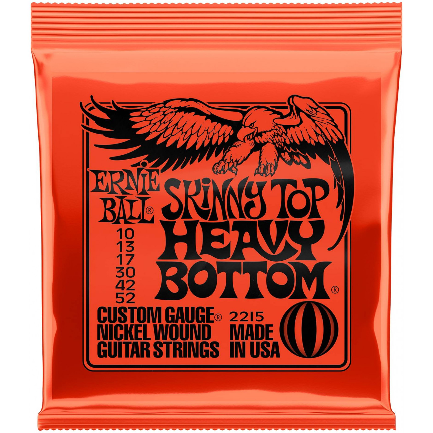 Струны Ernie Ball P02215 Skinny Top Heavy Bottom для электрогитары никель 10-52
Струны Ernie Ball P02215 Skinny Top Heavy Bottom для электрогитары никель 10-52