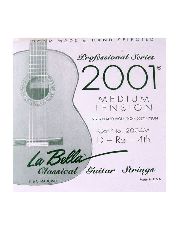 Струна La Bella 2004M отдельная 4-я струна для классической гитары
Струна La Bella 2004M отдельная 4-я струна для классической гитары