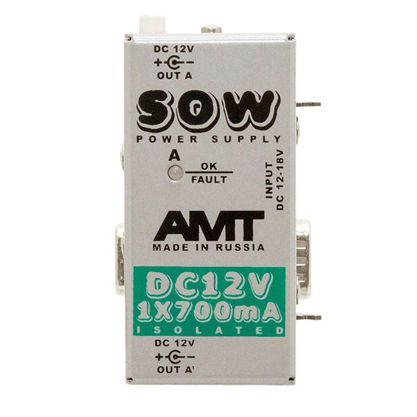 Модуль питания АМТ Electronics PSDC12 SOW PS-2 DC-12V 1x700mA
Модуль питания АМТ Electronics PSDC12 SOW PS-2 DC-12V 1x700mA