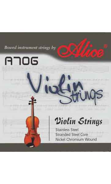 Комплект струн Alice A706 для скрипки сталь никель
Комплект струн Alice A706 для скрипки сталь никель