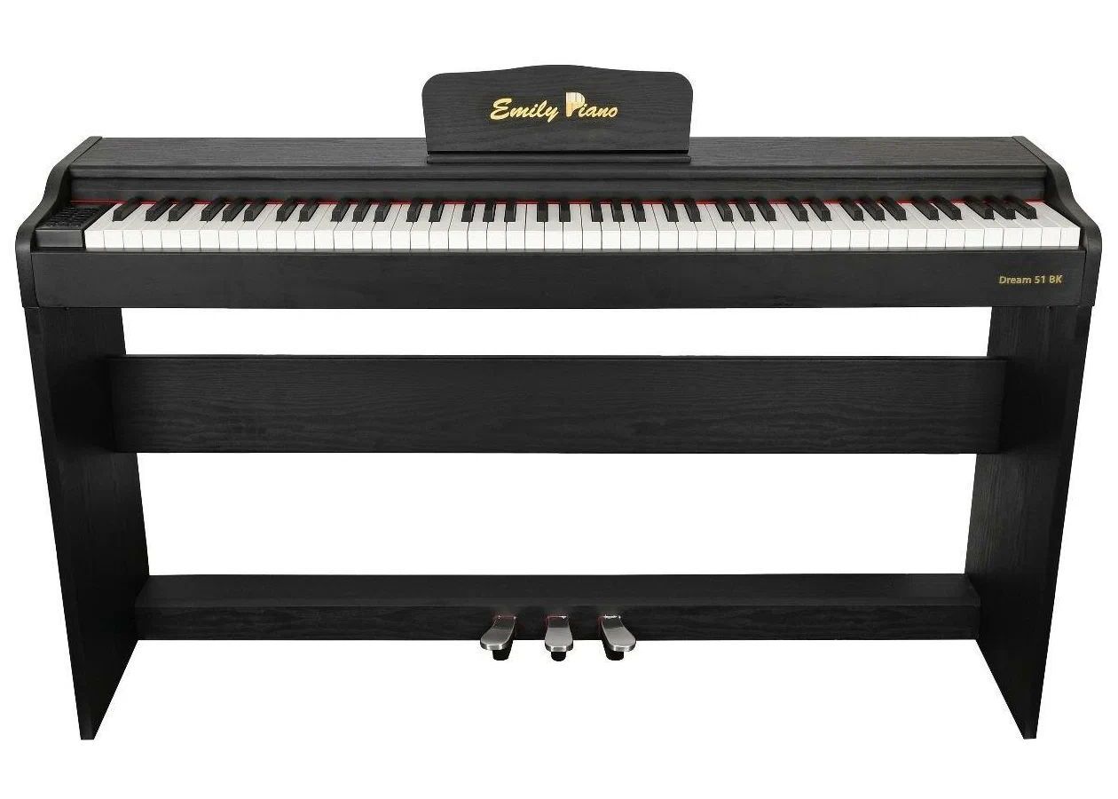 Цифровое фортепиано EMILY PIANO D-51 BK стойка и педали в комплекте
Цифровое фортепиано EMILY PIANO D-51 BK стойка и педали в комплекте