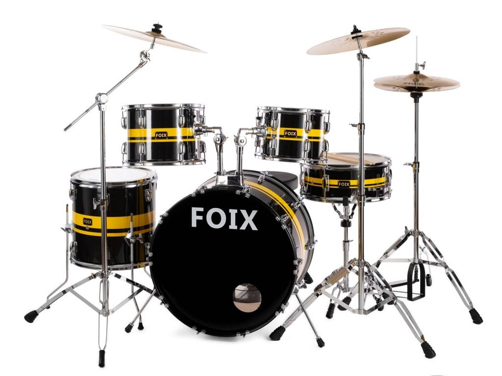 Барабанная установка Foix LH-21H25 черная желтая
Барабанная установка Foix LH-21H25 черная желтая