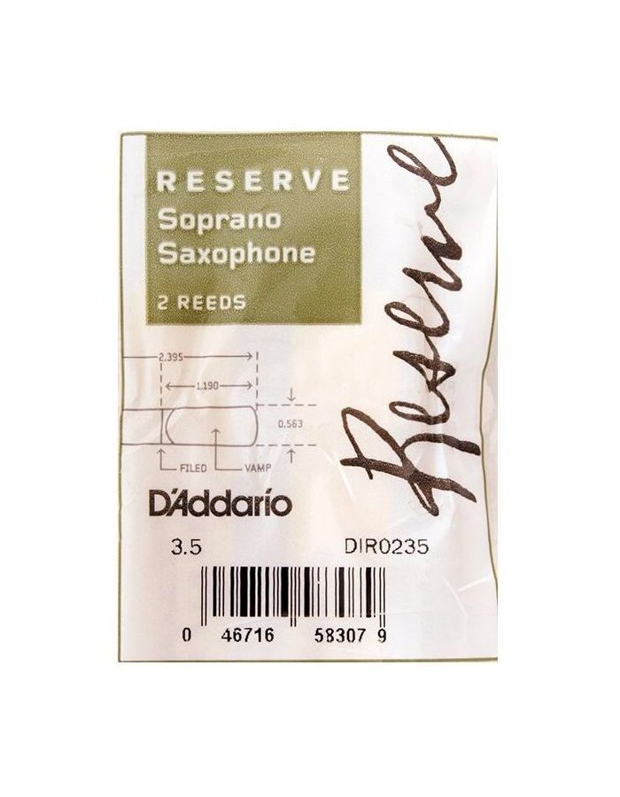 Трости для саксофона RICO DIR0235
Трости для саксофона RICO DIR0235