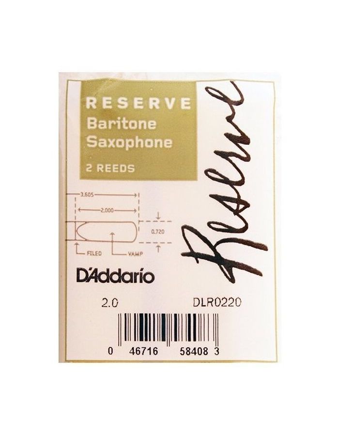 Трости для саксофона RICO DLR0220
Трости для саксофона RICO DLR0220