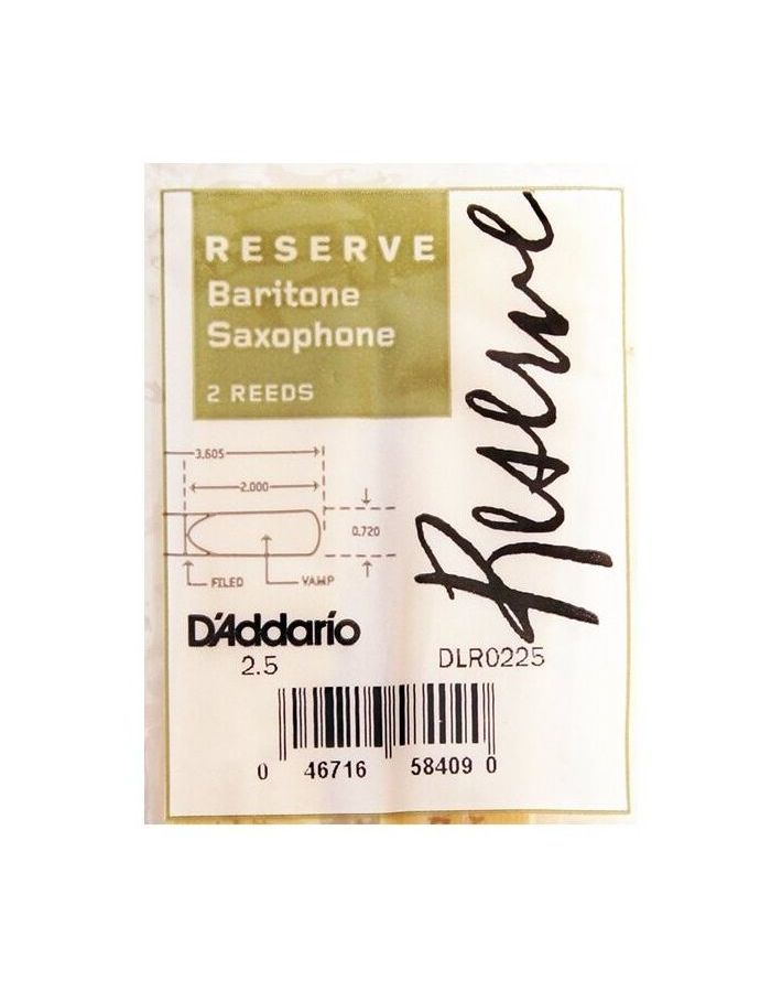 Трости для саксофона RICO DLR0225
Трости для саксофона RICO DLR0225