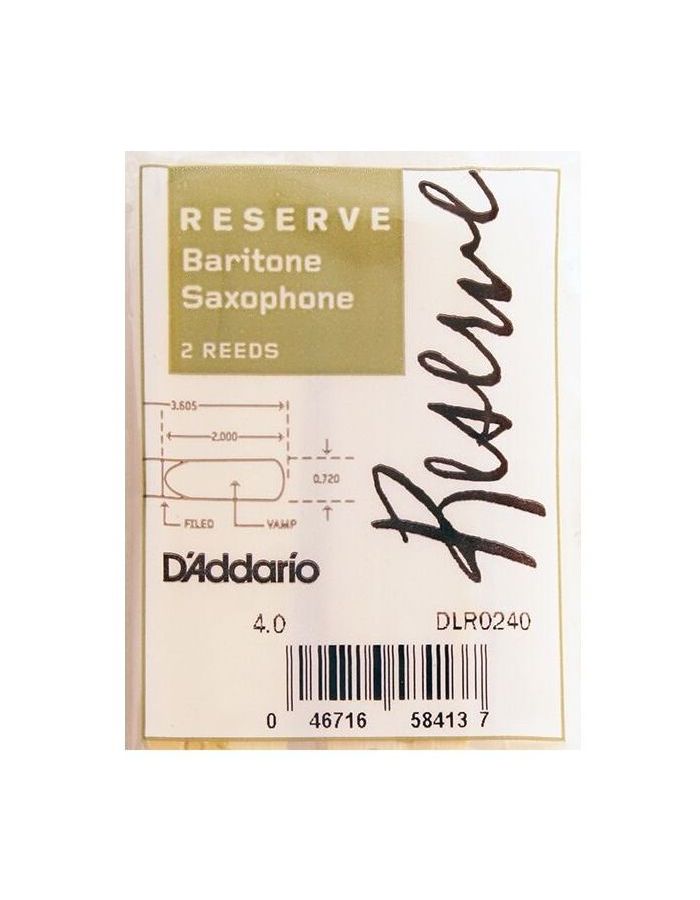 Трости для саксофона RICO DLR0240
Трости для саксофона RICO DLR0240