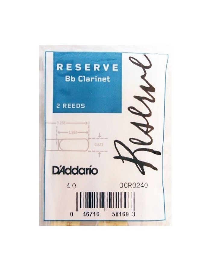 Трости для кларнета RICO DCR0240
Трости для кларнета RICO DCR0240