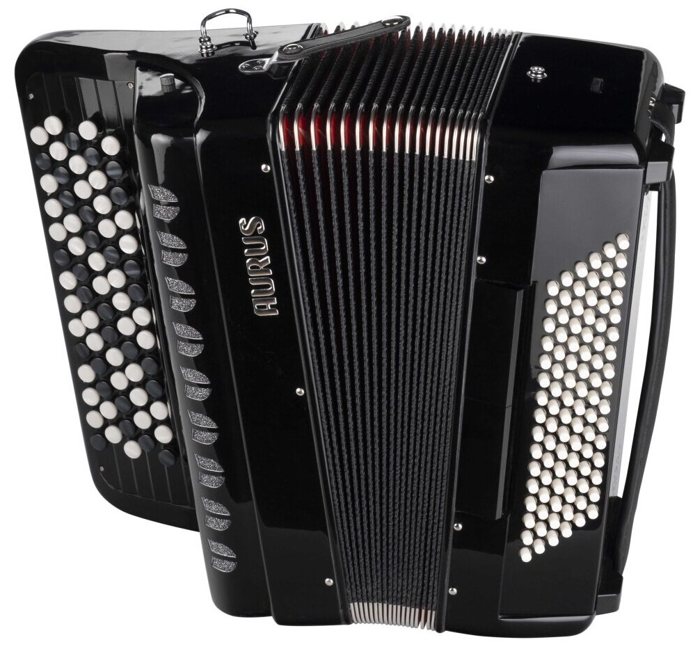 Аккордеон Aurus JH5096-B 70/96/7/2 кнопочный черный с футляром
Аккордеон Aurus JH5096-B 70/96/7/2 кнопочный черный с футляром