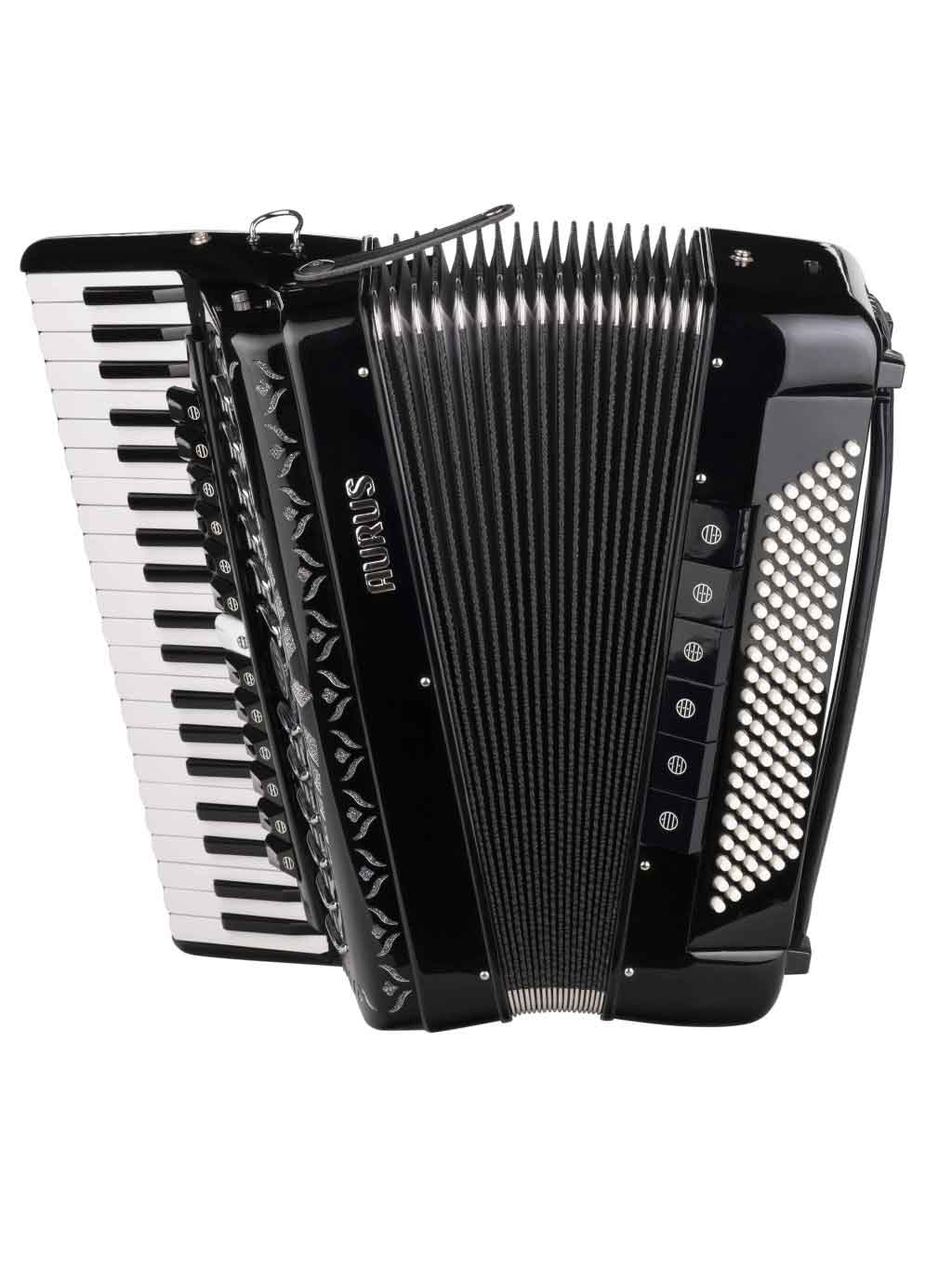 Аккордеон Aurus JH2012A-B 41/120/13+6+1 черный с футляром
Аккордеон Aurus JH2012A-B 41/120/13+6+1 черный с футляром