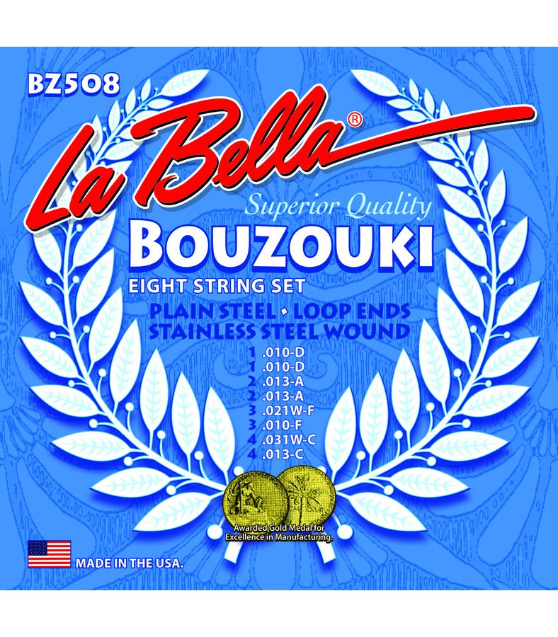 Струны La Bella BZ508 для бузуки
Струны La Bella BZ508 для бузуки