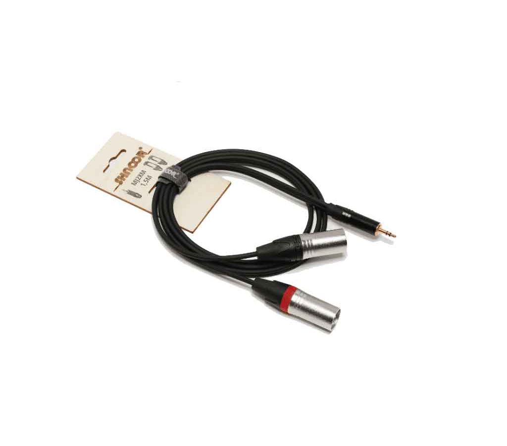 Кабель SHNOOR MJ2XM-1,5m Y-кабель 3,5 мм миниджек - 2 XLR "папа" 1,5 м
Кабель SHNOOR MJ2XM-1,5m Y-кабель 3,5 мм миниджек - 2 XLR "папа" 1,5 м