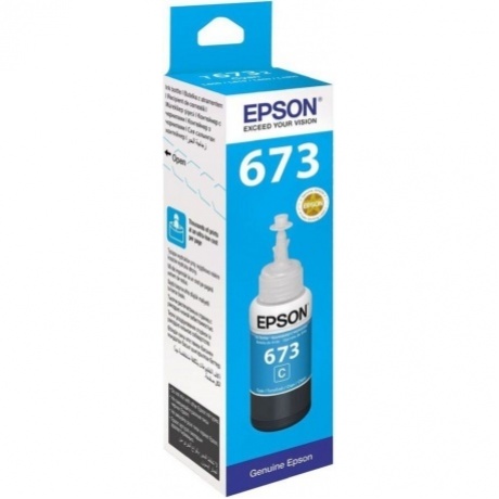 Чернила Epson 673 C13T673298 (аналог C13T67324A) голубой 70мл для Epson L800/L810/L850/L1800
Чернила Epson 673 C13T673298 (аналог C13T67324A) голубой 70мл для Epson L800/L810/L850/L1800