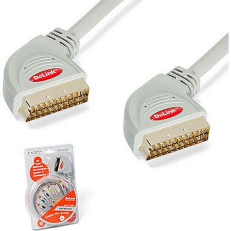 Шнур Delink SCART-SCART 10м Grey
Шнур Delink SCART-SCART 10м Grey