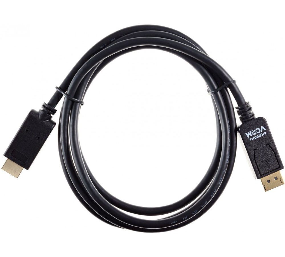 Кабель VCOM DisplayPort M --> HDMI M 4K@60Hz, 1.8m, (CG609-1.8M)
Кабель VCOM DisplayPort M --> HDMI M 4K@60Hz, 1.8m, (CG609-1.8M)