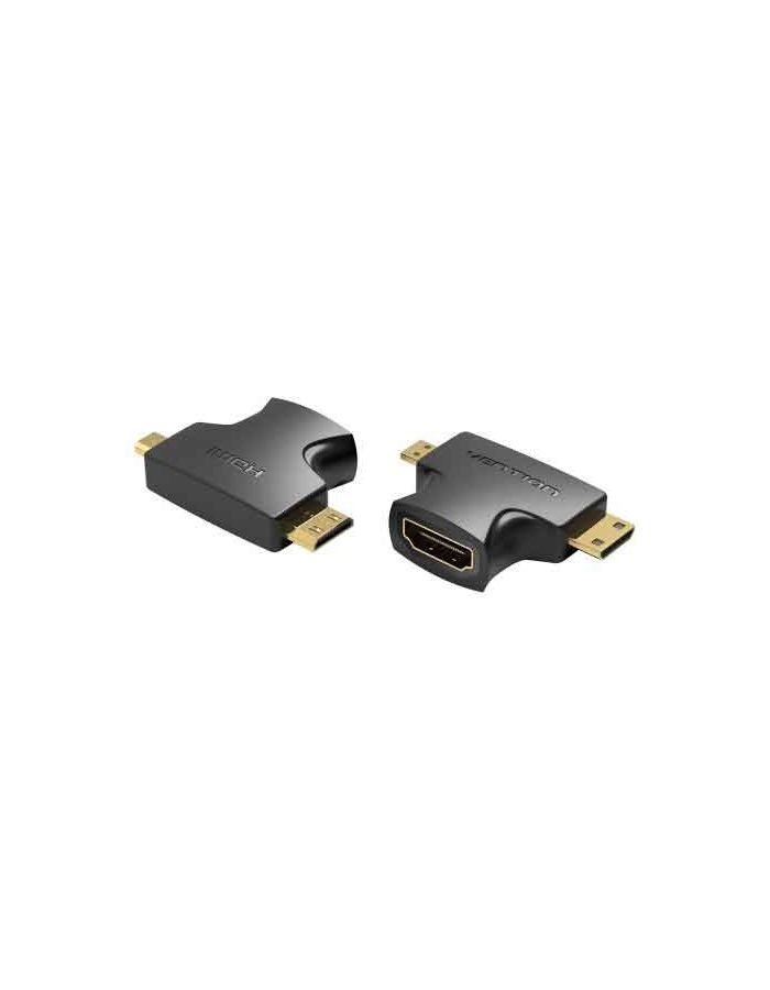 Кабель Vention 2 in 1 Mini HDMI and Micro HDMI Male to HDMI Female Adapter Black (AGFB0)
Кабель Vention 2 in 1 Mini HDMI and Micro HDMI Male to HDMI Female Adapter Black (AGFB0)