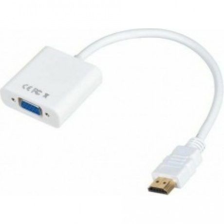 Переходник HDMI (m) VGA (f) 0.1м белый
Переходник HDMI (m) VGA (f) 0.1м белый