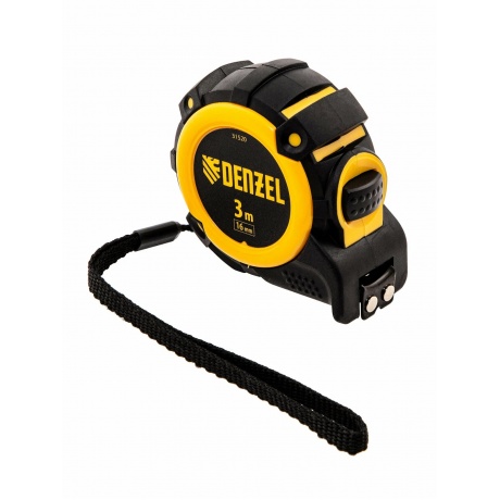 Рулетка 3м х 16мм, автоматич. фиксац., нейлон. покрытие, магнит. зацеп, двухстор. разметка Denzel
Рулетка 3м х 16мм, автоматич. фиксац., нейлон. покрытие, магнит. зацеп, двухстор. разметка Denzel
