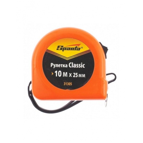 Рулетка Classic, 10 м х 25 мм, пластиковый корпус Sparta
Рулетка Classic, 10 м х 25 мм, пластиковый корпус Sparta