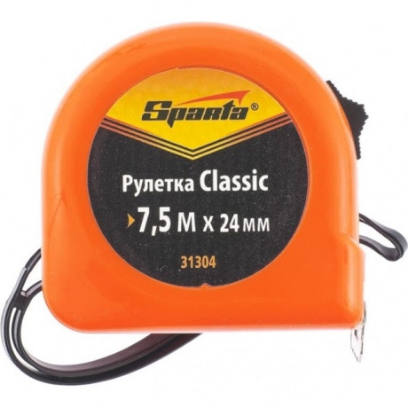 Рулетка Classic, 7.5 м х 24 мм, пластиковый корпус Sparta
Рулетка Classic, 7.5 м х 24 мм, пластиковый корпус Sparta