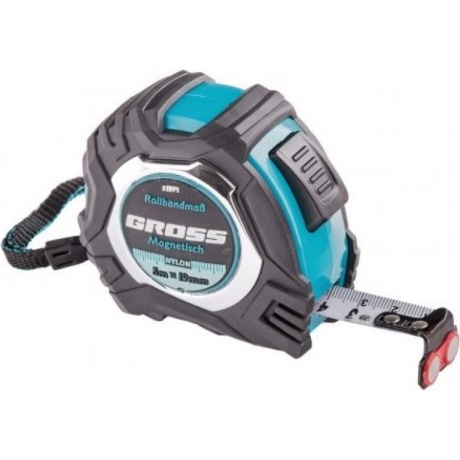Рулетка Magnetisch, 5м х 19мм, обрезин. корпус,автоматич. фиксация, нейлон. покр.,магн.зацеп Gross
Рулетка Magnetisch, 5м х 19мм, обрезин. корпус,автоматич. фиксация, нейлон. покр.,магн.зацеп Gross