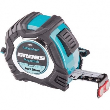 Рулетка Magnetisch, 5м х 25мм, обрезин. корпус,автоматич. фиксация, нейлон. покр.,магн.зацеп Gross
Рулетка Magnetisch, 5м х 25мм, обрезин. корпус,автоматич. фиксация, нейлон. покр.,магн.зацеп Gross