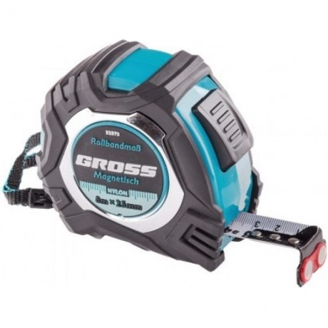Рулетка Magnetisch, 8м х 25мм, обрезин. корпус,автоматич. фиксация, нейлон. покр.,магн.зацеп Gross
Рулетка Magnetisch, 8м х 25мм, обрезин. корпус,автоматич. фиксация, нейлон. покр.,магн.зацеп Gross