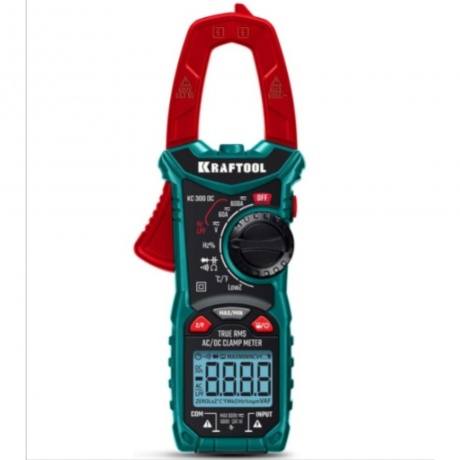 Цифровые токовые клещи KRAFTOOL KC-300DC (59830)
Цифровые токовые клещи KRAFTOOL KC-300DC (59830)