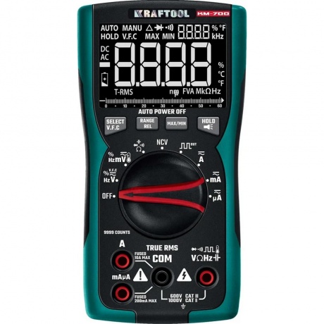Мультиметр цифровой KRAFTOOL KM-700 (59852)
Мультиметр цифровой KRAFTOOL KM-700 (59852)