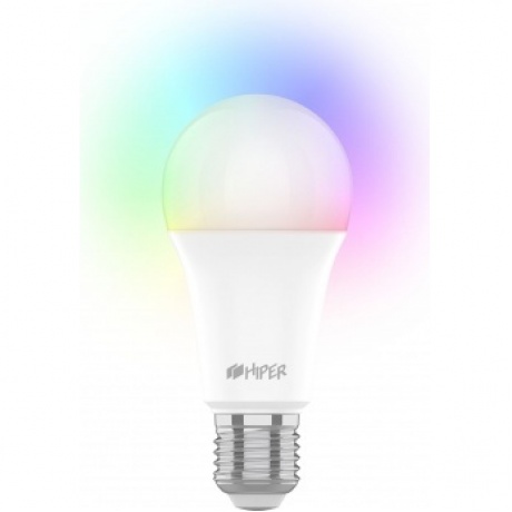 Умная цветная LED лампочка HIPER IoT A60 RGB
Умная цветная LED лампочка HIPER IoT A60 RGB