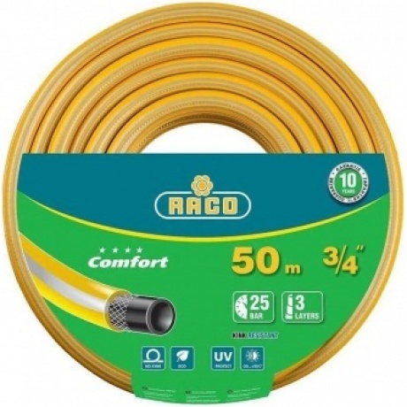 Шланг поливочный RACO COMFORT, 3/4, 50 м, 25 атм, трёхслойный, армированный (40303-3/4-50)
Шланг поливочный RACO COMFORT, 3/4, 50 м, 25 атм, трёхслойный, армированный (40303-3/4-50)