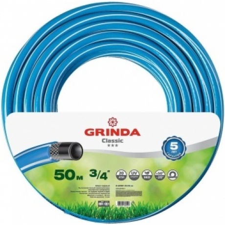 Шланг поливочный GRINDA Classic, 1/2, 50 м, 25 атм, трёхслойный, армированный, сетчатое армирование полиамидной нитью (8-429001-1/2-50)
Шланг поливочный GRINDA Classic, 1/2, 50 м, 25 атм, трёхслойный, армированный, сетчатое армирование полиамидной нитью (8-429001-1/2-50)