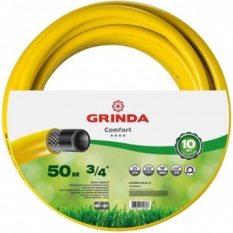 Шланг поливочный GRINDA Comfort, 3/4, 50 м, 25 атм, трёхслойный, армированный(8-429003-3/4-50)
Шланг поливочный GRINDA Comfort, 3/4, 50 м, 25 атм, трёхслойный, армированный(8-429003-3/4-50)