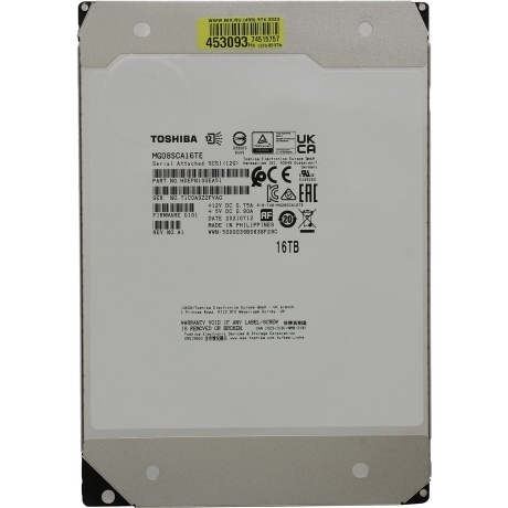 Жесткий диск HDD Toshiba SAS 16Tb (MG08SCA16TE)
Жесткий диск HDD Toshiba SAS 16Tb (MG08SCA16TE)