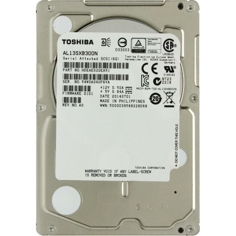 Жесткий диск HDD Toshiba SAS 300Gb 2.5" (AL13SXB300N)
Жесткий диск HDD Toshiba SAS 300Gb 2.5" (AL13SXB300N)