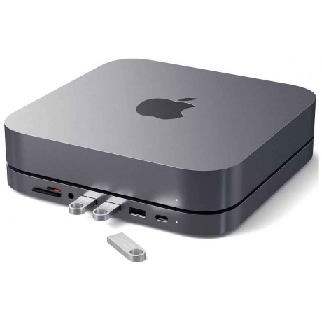 Док станция с подставкой Satechi Mac Mini Stand & Hub для Mac Mini серый космос
Док станция с подставкой Satechi Mac Mini Stand & Hub для Mac Mini серый космос