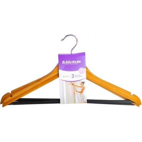 Набор вешалок универсальных BAMBOO 44см 3шт ATTRIBUTE HANGER
Набор вешалок универсальных BAMBOO 44см 3шт ATTRIBUTE HANGER